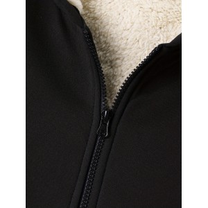 Solid Hooded Fall & Winter Jacket, Casual Zip Up Long Sleeve Outerwear, Women's Clothing