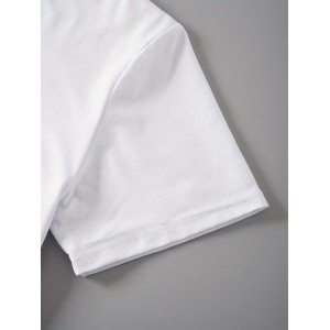 Letter Print T-Shirt, Short Sleeve Crew Neck Casual Top For Summer & Spring, Women's Clothing