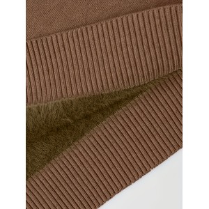 Solid Turtle Neck Pullover Sweater, Casual Long Sleeve Thermal Sweater For Fall & Winter, Women's Clothing